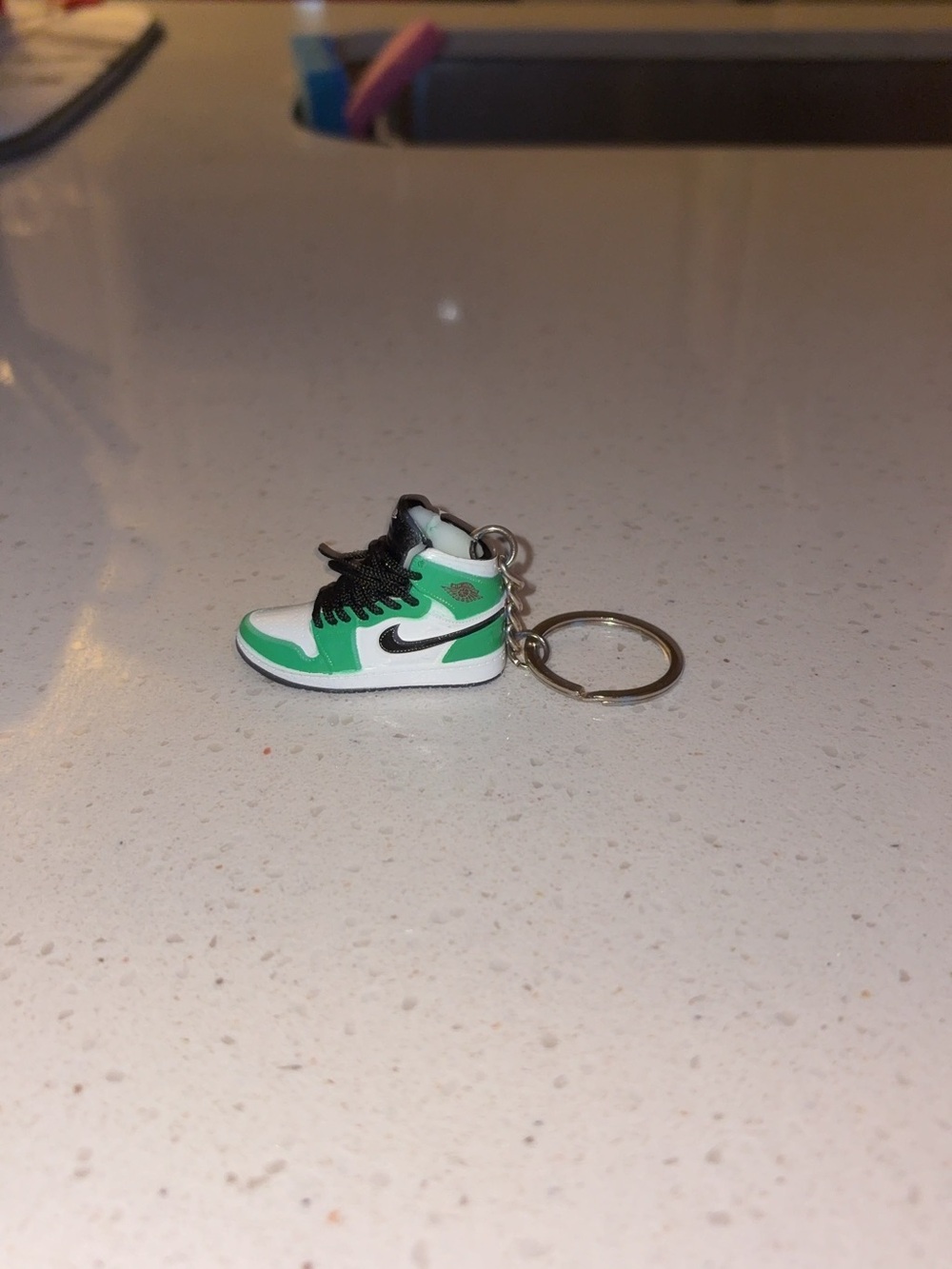 Nike Green, White & Black Kids Sneaker Keychain